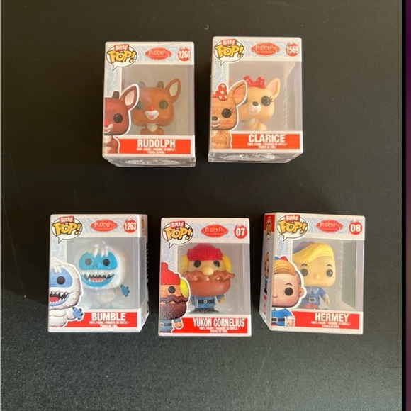 Funko Bitty Pop Rudolph the Red Nosed Reindeer - Set of 5 - Picture 1 of 1